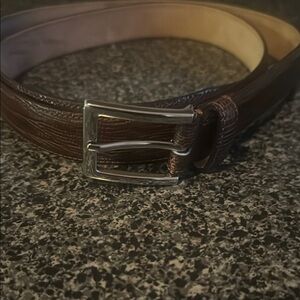 SAKS Fifth Ave Men's Brown Leather Belt